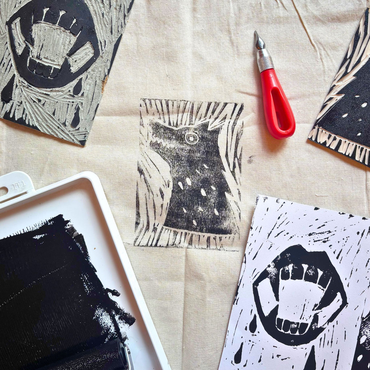 Bram Stoker - Lino Print Workshop